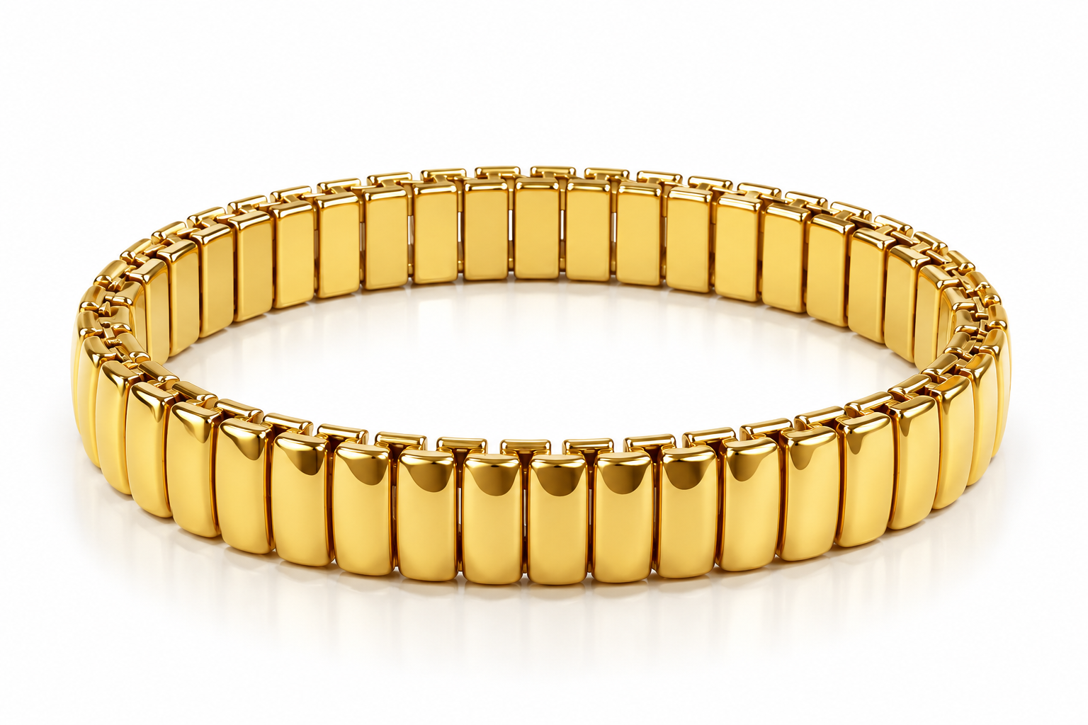 Brazalete Tipo italiana lisa  acero