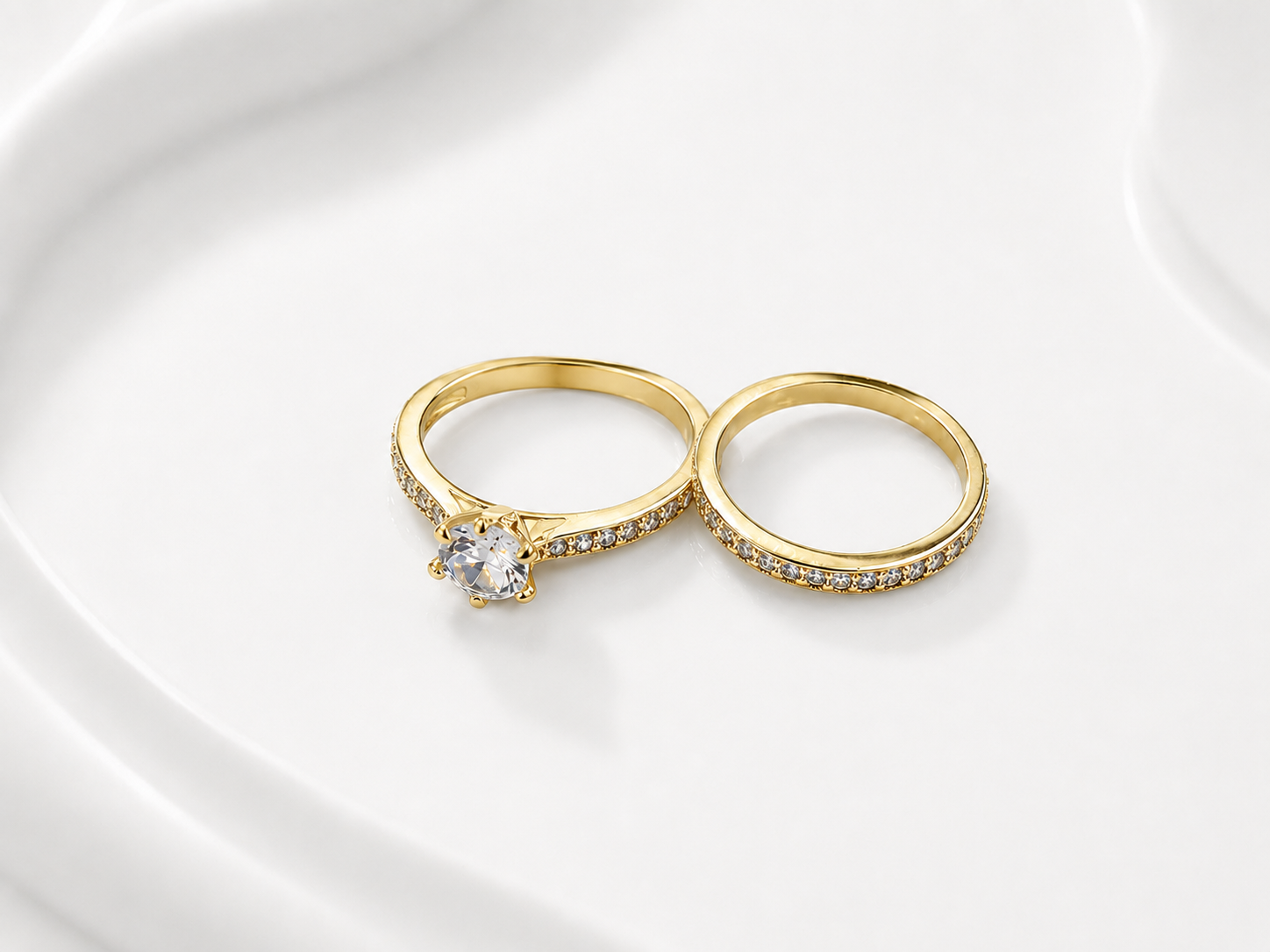 Anillo Alianza  oro laminado