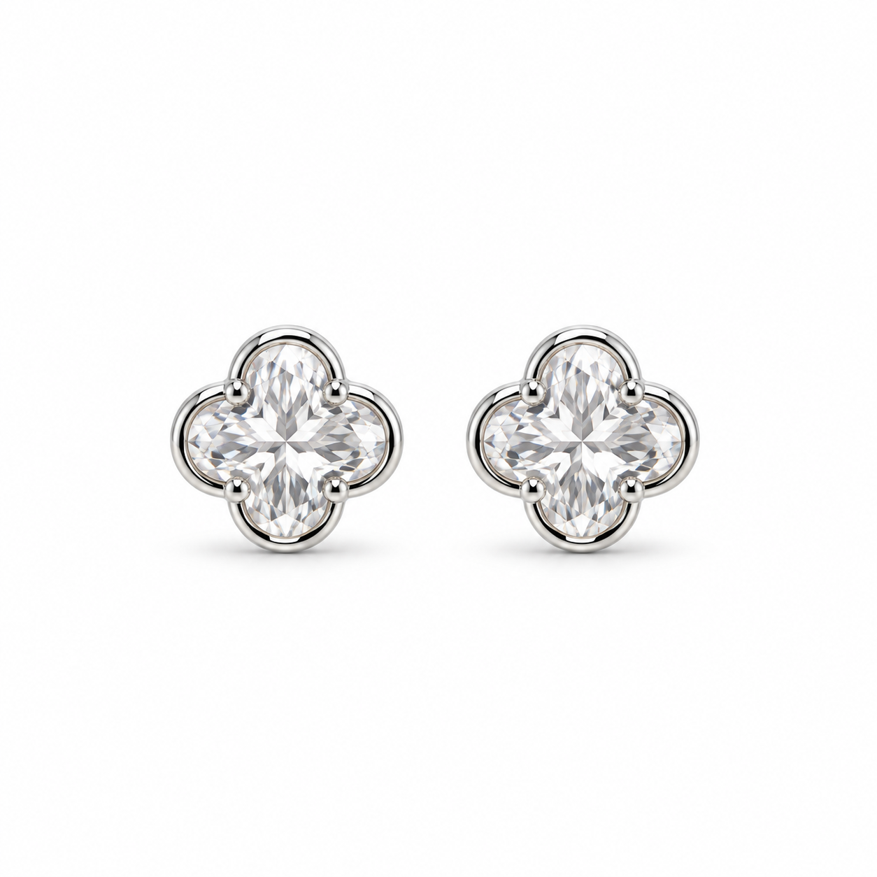 Broquel Van Cleef circonea  rodio