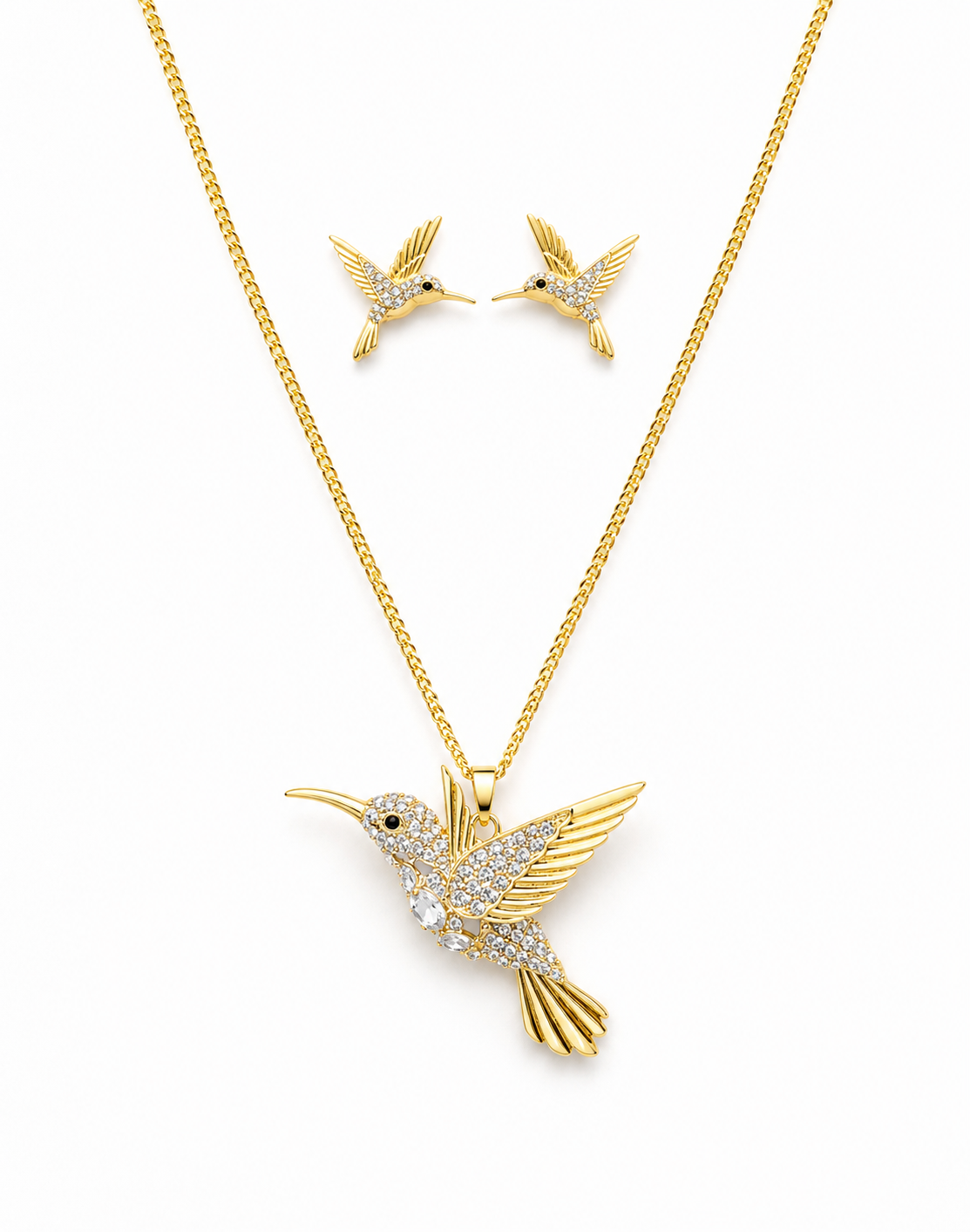 Corbatero Colibrí  oro laminado
