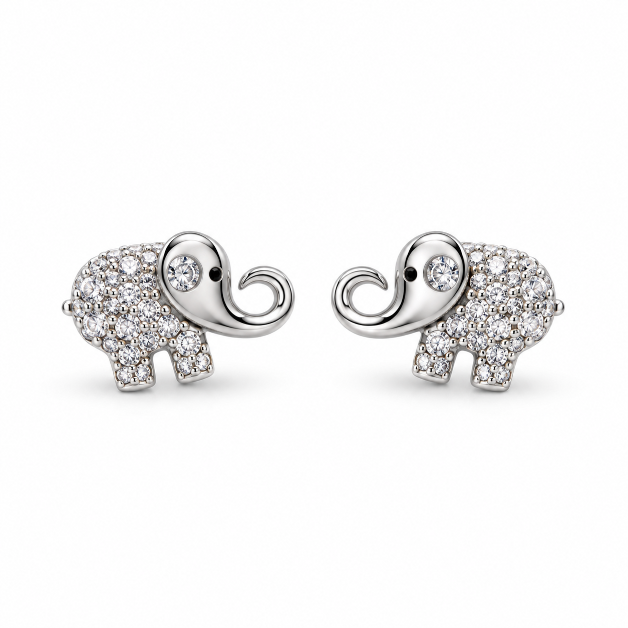 Broquel Elefante circonea  rodio