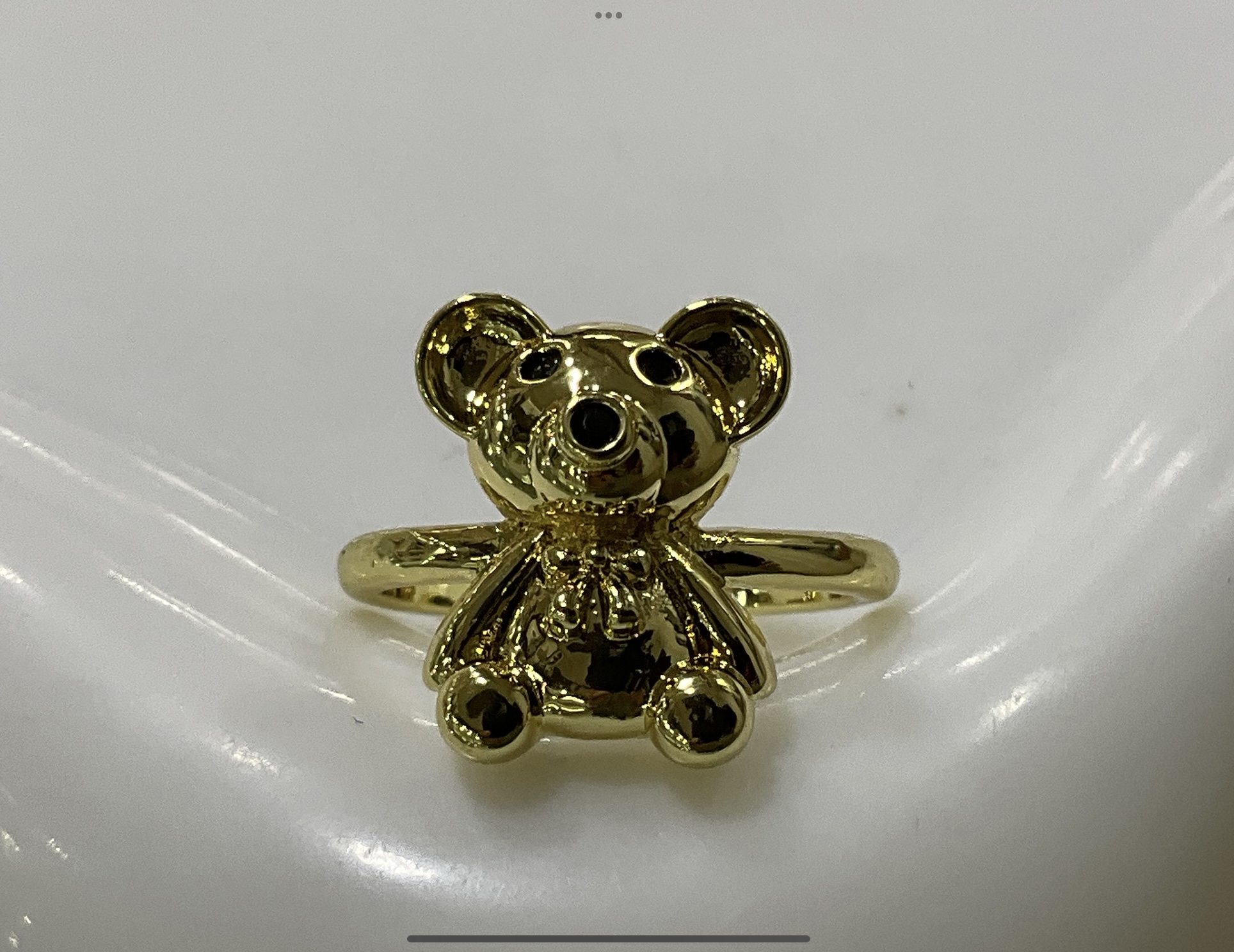 Anillo Osito oro laminado