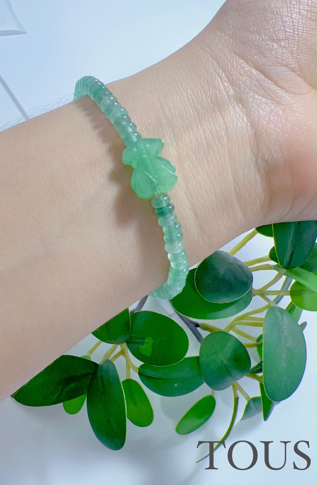 Pulsera Piedras verdes tous  acero