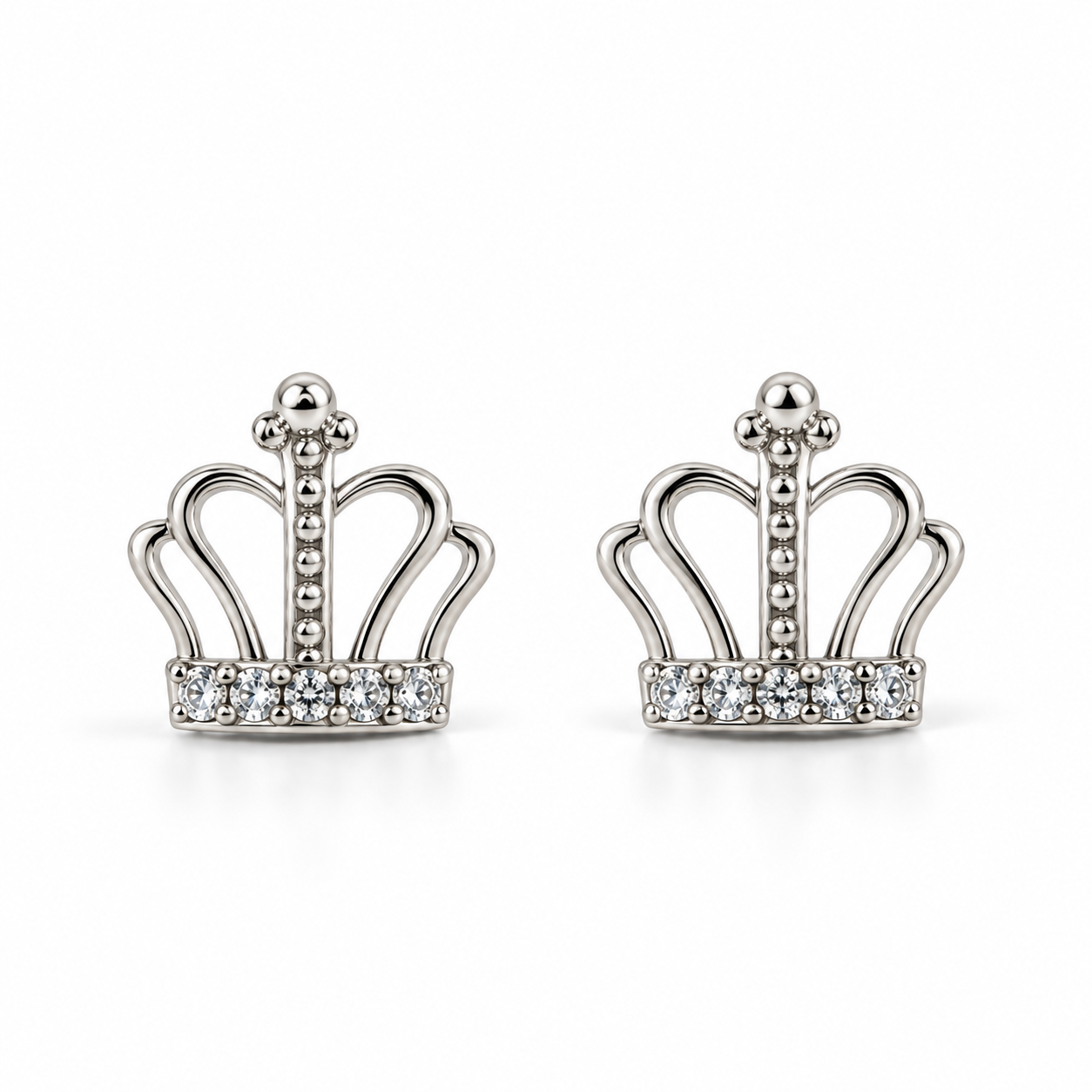 Arete Corona  plata pieza