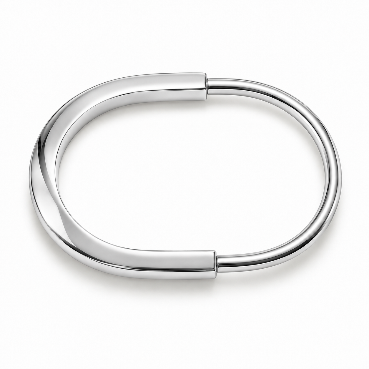 Brazalete Forma ovalada rodio